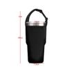 3 PackTumbler 30oz Carrier Holder Pouch with Shoulder Strap for YETI, Rtic, Atlin, Ozark Trail, Rambler 30 oz Insulated Tumbler Coffee Cup, Neoprene Sleeve with Carrying Handle - Black Blue Green view 3