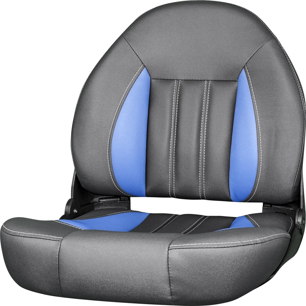 TEMPRESS ProBax Orthopedic Limited Edition Boat Seat (Charcoal/Gray/Blue)