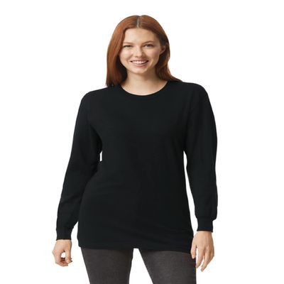 American Apparel Men's Organic Fine Jersey Crewneck Long Sleeve T-Shirt, Black, Small