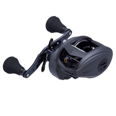 Abu Garcia Revo Toro Beast Low Profile Baitcast Fishing Reel, Size 60LP, Black/Smoke, Left Hand Position