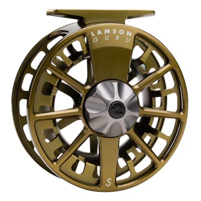 LAMSON | Guru S-Series -3+ Fly Fishing Reel | All-Water | Large Arbor, Fully CNC Machined/Anodized, Lightweight Durability | OG | 2wt 3wt 4wt Size