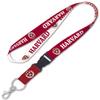 WinCraft Harvard University Premium Lanyard with Detachable Lobster Claw end view 1