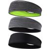 Braylin Men's Headbands, 3-Pack Head Band for Men, Sport Sweatbands for Running Fitness Yoga Cycling, Sweat Wicking Non Slip view 1