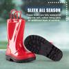 NORTY PVC Rain Boots for Kids - Waterproof PVC Boots Boys and Girls Solid & Printed Rainboots for Toddlers and Kids - Red, Black view 4
