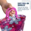 NORTY PVC Rain Boots for Kids - Waterproof PVC Boots Boys and Girls Solid & Printed Rainboots for Toddlers and Kids - Pink Flowers view 3