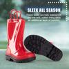 NORTY PVC Rain Boots for Kids - Waterproof PVC Boots Boys and Girls Solid & Printed Rainboots for Toddlers and Kids - Red, Black view 4