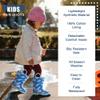 NORTY PVC Rain Boots for Kids - Waterproof PVC Boots Boys and Girls Solid & Printed Rainboots for Toddlers and Kids - Blue Whales view 2
