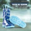 NORTY PVC Rain Boots for Kids - Waterproof PVC Boots Boys and Girls Solid & Printed Rainboots for Toddlers and Kids - Blue Whales view 4