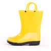 NORTY PVC Rain Boots for Kids - Waterproof PVC Boots Boys and Girls Solid & Printed Rainboots for Toddlers and Kids - Yellow, Black view 1