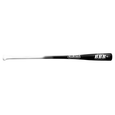Bamboo Bats by Pinnacle Sports Equipment INC. Adult Fungo Infield/Outfield Bamboo Baseball Bat, White Handle/Black Barrel, 34" (HWBB34F)