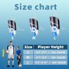 Sportout Soccer Shin Guards - Shin Guards Soccer Kids Youth Adult Protective Shin Pads with Sleeves and Insert Pocket for Boys Girls for Age 4-6, 6-8, 8-10,10-12,12-14,14-Adult (Blue, XL) view 2