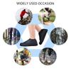 VBoo Waterproof Shoe Covers, Non-Slip Water Resistant Overshoes Silicone Rubber Rain Shoe Cover Outdoor cycling Protectors apply to Men, Women, Kids (Large, Black) view 2