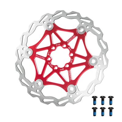 MEXITAL Floating Bike Disc Brake Rotor, 160mm/180mm 6 Bolts, MTB Road Bicycle Rear Rotors Bolts Brake Pad Cycling Accessory 180R