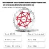 MEXITAL Floating Bike Disc Brake Rotor, 160mm/180mm 6 Bolts, MTB Road Bicycle Rear Rotors Bolts Brake Pad Cycling Accessory 180R view 4