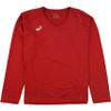 ASICS Spin Serve Volleyball Jersey Long Sleeve, Team Red, Large view 1