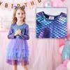 VIKITA Toddler Girl Purple Tutu Winter Long Sleeve Tutu Party Dresses for Girls(LH4599, 5) view 2