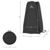 Pop Up Pod - Privacy Shower Tent, Dressing Room, or Portable Toilet Stall with Carry Bag for Camping, Beach, or Tailgate by Wakeman Outdoors (Black) view 2