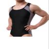 BRAVE PERSON Men's Figure-Shape Bodysuits Elastic Workout Clothes Swimwear, Fitness, Cycling 2241 (XL / 33"-38'', K01 - Black) view 1