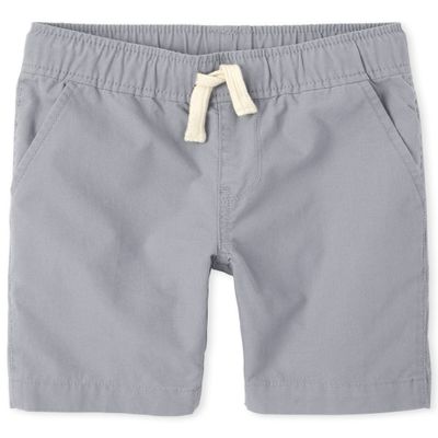 The Children's Place boys Pull On Jogger Shorts, Fin Gray, 5