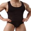 BRAVE PERSON Men's Figure-Shape Bodysuits Elastic Workout Clothes Swimwear, Fitness, Cycling 2241 (XL / 33"-38'', Coffee) view 1