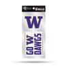 NCAA Washington Huskies Double Up Die Cut 2-Piece Sticker Sheet view 1
