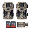 Stealth Cam 2020 G42NG 24MP Trail Cameras (2-Pack) and Memory Cards Bundle. No-Glow Flash, 100-Ft. IR Range, Kryptek Camo, HD Video (5 Items) view 1