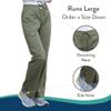 Cherokee Scrubs for Women Mid Rise Moderate Flare Drawstring Pant with 5 Pockets, Ultra Soft & Breathable Fabric - WW120T, L Tall, Olive view 3