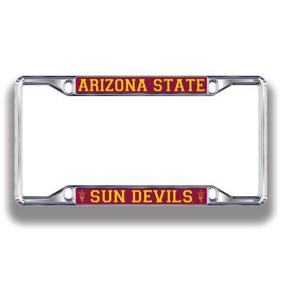 Arizona State Sun Devils License Plate Frame Silver
