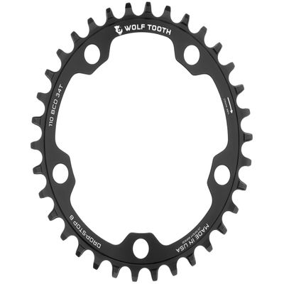 Wolf Tooth 110 BCD Gravel/CX/Mountain Bike Chainrings (34 Tooth, Drop-Stop B, MTB)