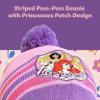 Disney Girls Princess Toddler Girls Hat, Scarf and Mittens Set For Age 2-4, Pink/Purple view 3