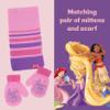 Disney Girls Princess Toddler Girls Hat, Scarf and Mittens Set For Age 2-4, Pink/Purple view 4