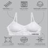 Calvin Klein Kids Girls' Seamless Wirefree Comfort Bralette Bra 2-Pack, White/Heather Grey, X-Large view 2