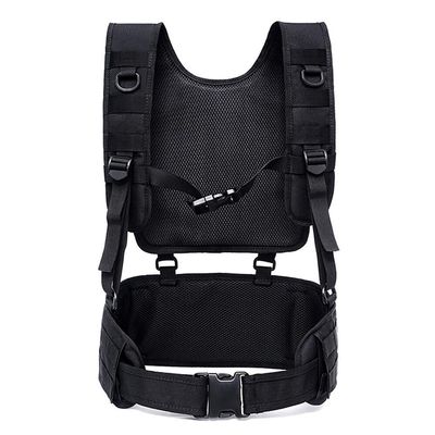 HWZ Tactical Vest MOLLE 1000D Nylon Vest Belt Combat Army Battle Cummer bunds for Mens with Shoulder Sling Combat Waist Belt