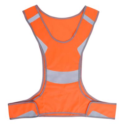 TopTie Reflective Night Running Vest, Ultra-thin Lightweight Safety Vest High Visibility for Kids Young Men Women Pets-Neon Orange-L