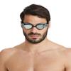 ARENA Unisex Adult Cobra Tri Swimming Goggles for Triathlon and Fitness Swipe Anti-Fog Wide Vision Mirror Lens, Silver/Army view 3
