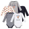Hudson Baby Unisex Baby Cotton Long-sleeve Bodysuits, Basketball, 6-9 Months US view 1