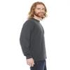 American Apparel Men's Fine Jersey Crewneck Long Sleeve T-Shirt, Asphalt, Large view 3