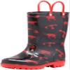 NORTY PVC Rain Boots for Kids - Waterproof PVC Boots Boys and Girls Solid & Printed Rainboots for Toddlers and Kids - Black Lobsters view 1