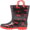 NORTY PVC Rain Boots for Kids - Waterproof PVC Boots Boys and Girls Solid & Printed Rainboots for Toddlers and Kids - Black Lobsters view 2