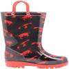 NORTY PVC Rain Boots for Kids - Waterproof PVC Boots Boys and Girls Solid & Printed Rainboots for Toddlers and Kids - Black Lobsters view 3