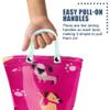 NORTY PVC Rain Boots for Kids - Waterproof PVC Boots Boys and Girls Solid & Printed Rainboots for Toddlers and Kids - Magenta Dogs view 3