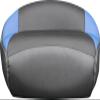 Tempress Limited Edition Casting Boat Seat (Charcoal/Blue/Carbon) view 2