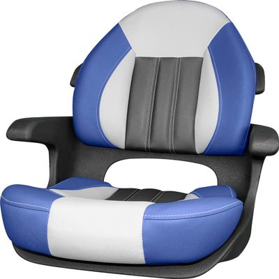 Tempress ProBax Captains Helm Boat Seat (Blue/Gray/Carbon)
