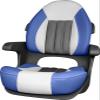 Tempress ProBax Captains Helm Boat Seat (Blue/Gray/Carbon) view 1