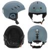 STOMP Ski & Snowboarding Snow Sports Helmet with Build-in Pocket in Ear Pads for Wireless Drop-in Headphone (Matte Blue, Large) view 2