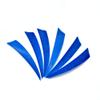 AMEYXGS 50pcs Archery Turkey Feathers 4 Inch Right Wing Arrow Feather DIY Archery Solid Color Feather Outdoor Hunting Archery Accessories (Blue)