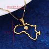 African Map Pendant Necklace Jewelry Heart Charm Map of Africa Continent Charm Jewelry view 3