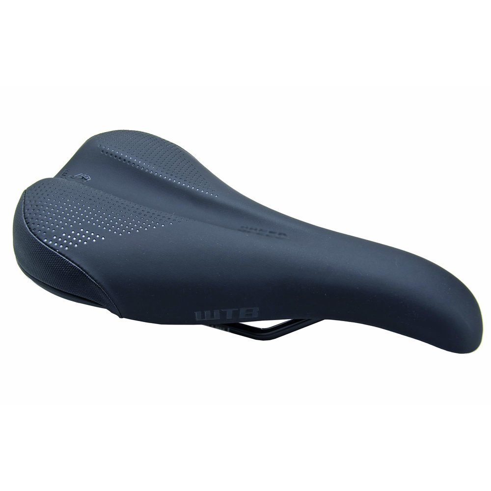 WTB Speed Bike Seat (Saddle) Comfortable Thick Padding - Shock-Absorbing Base - Mountain, Urban & E-Bikes (Steel Rail)