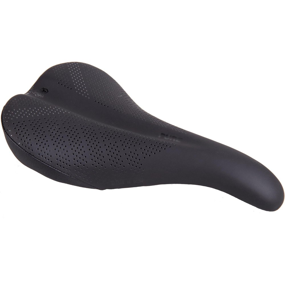 WTB Pure Mountain Bike Seat (Saddle) - Thick All-Day Comfort Padding (Steel Rail)