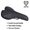 WTB Speed She Bike Seat (Saddle) Wide - Comfortable Thick Padding - Shock-Absorbing Base - Mountain, Urban & E-Bikes (Cromoly Rail) view 2